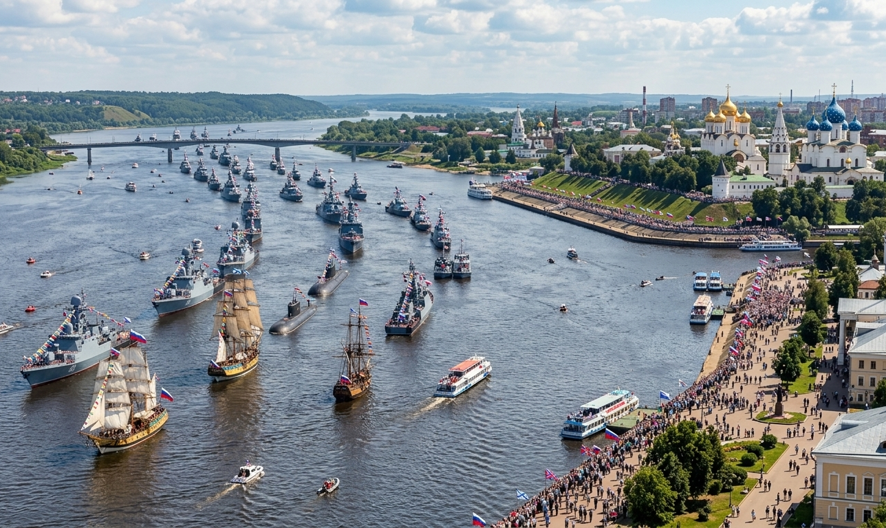 парад яхт в ярославле