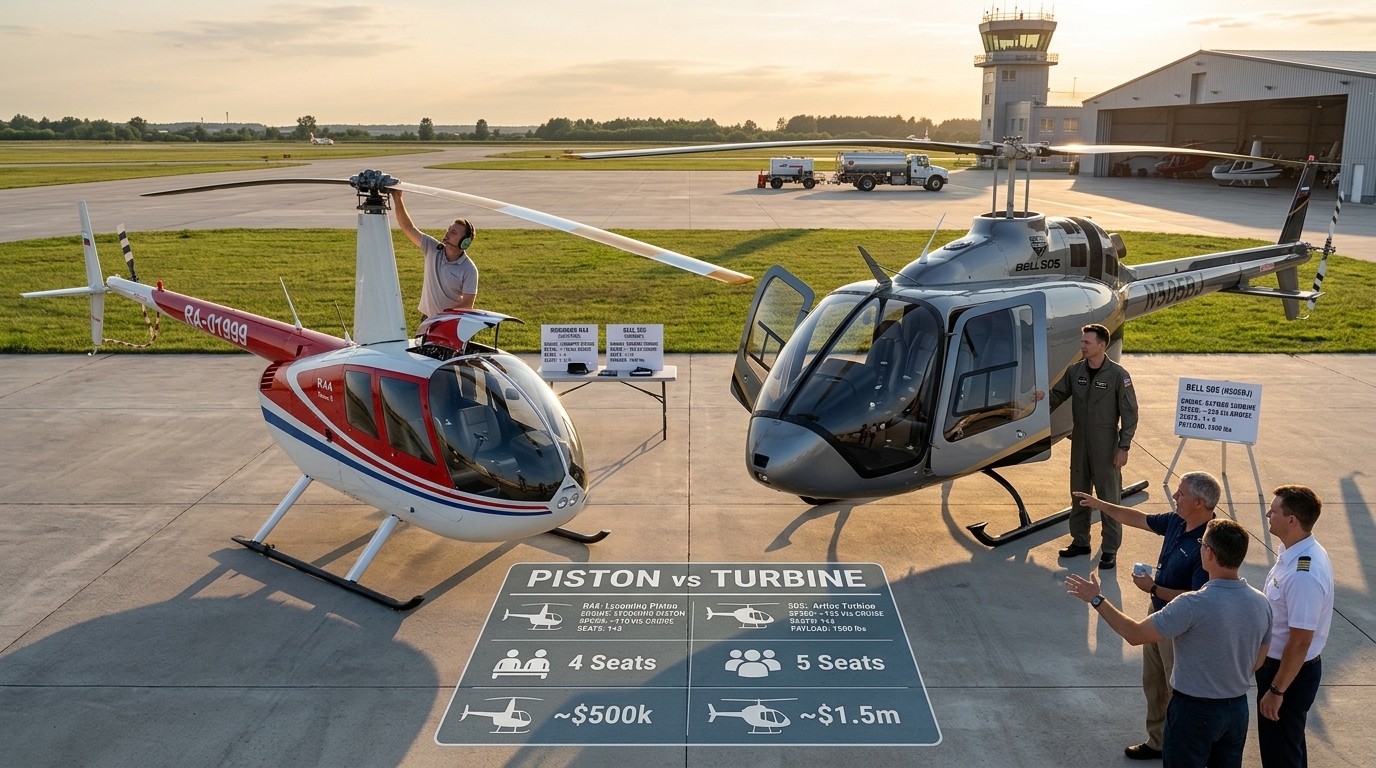 Robinson R44 и Bell 505